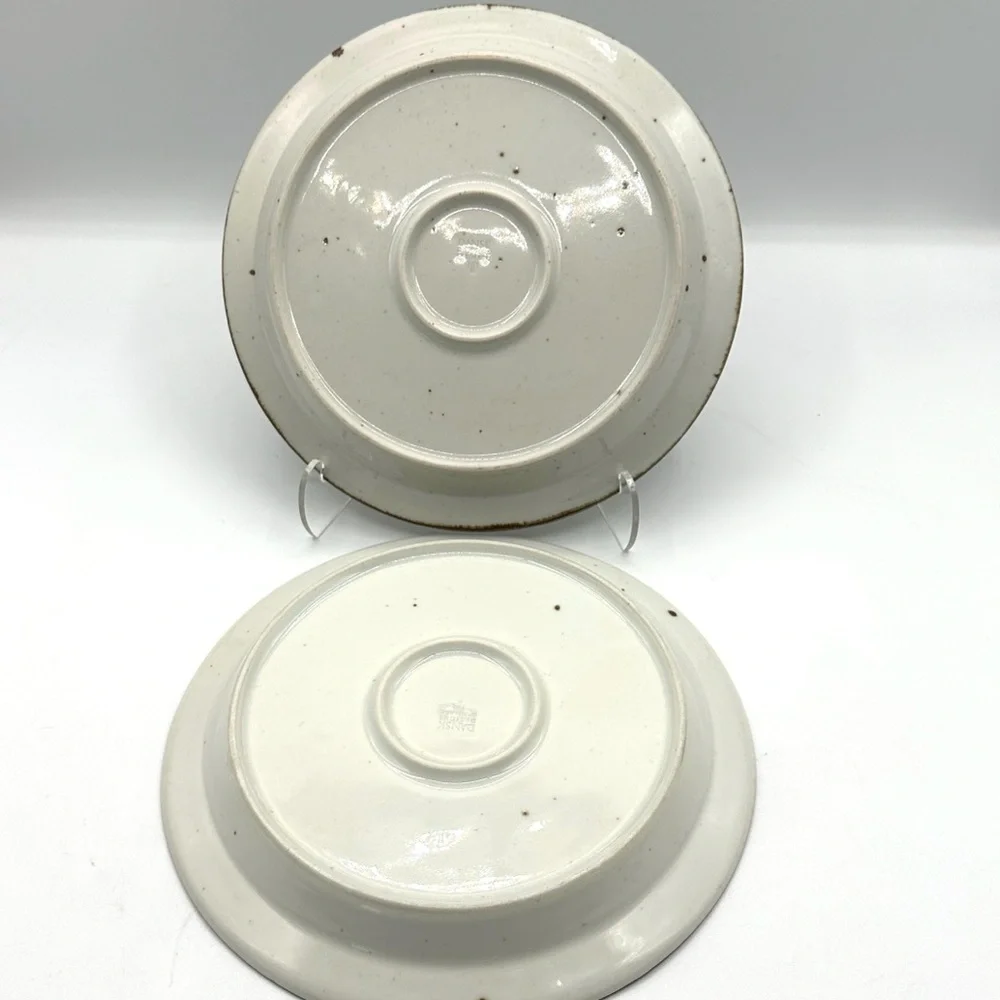 LAST ONES! 2 Dansk Salad Plates Brown Mist Whisper pattern. Vintage 80s - Picture 2 of 8